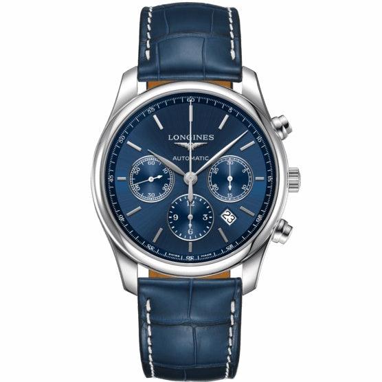 Longines montre The Longines Master Collection 42mm bleu acier homme chronographe automatique L2.759.4.92.0