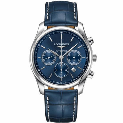 Longines montre The Longines Master Collection 42mm bleu acier homme chronographe automatique L2.759.4.92.0