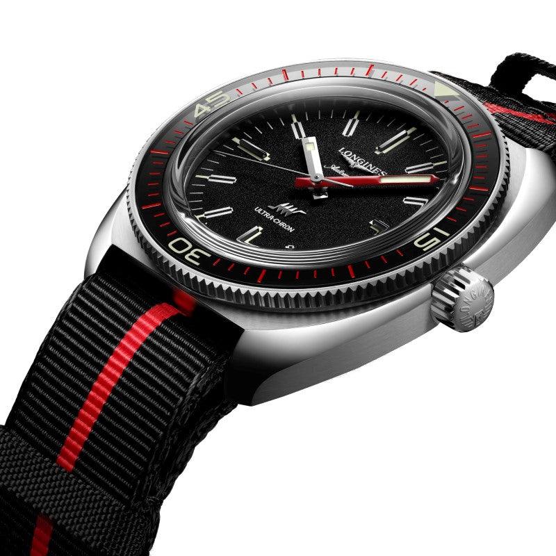 Longines montre Ultra-Chron Box Edition 43mm noir automatique acier L2.836.4.52.8