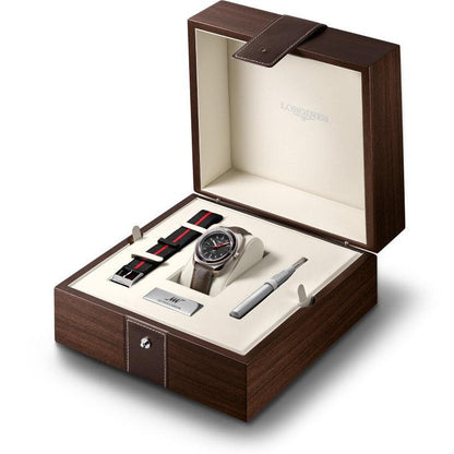 Longines montre Ultra-Chron Box Edition 43mm noir automatique acier L2.836.4.52.8