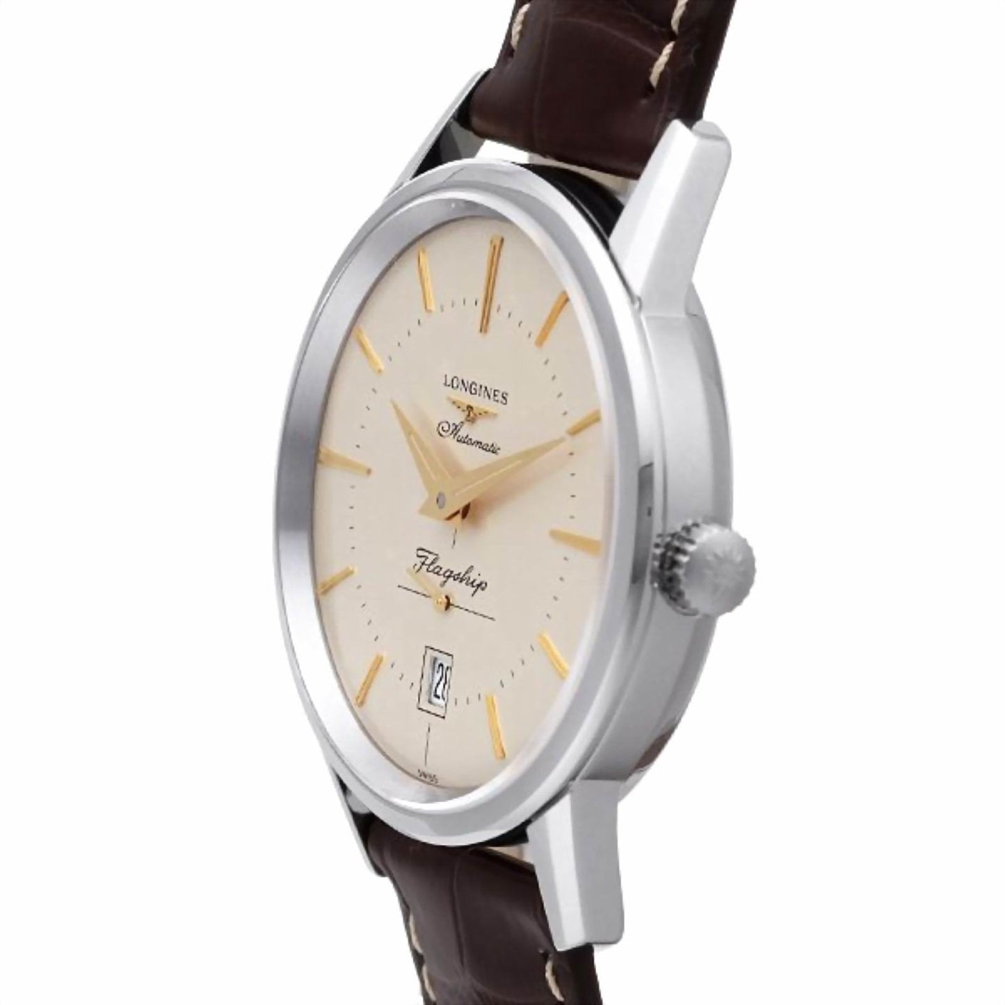 Longines montre homme Flagship Heritage 38,5mm automatique acier L4.795.4.78.2