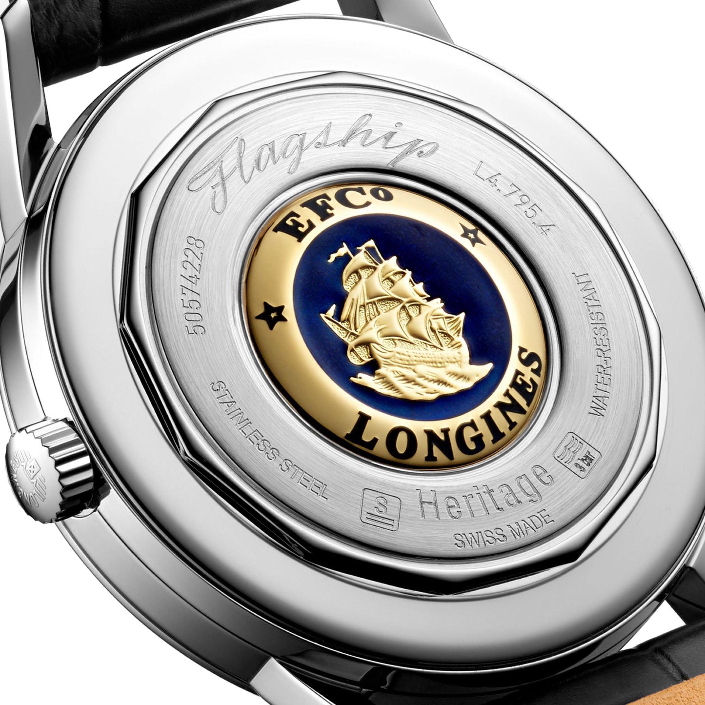 Longines montre homme Flagship Heritage 38,5mm automatique acier L4.795.4.78.2