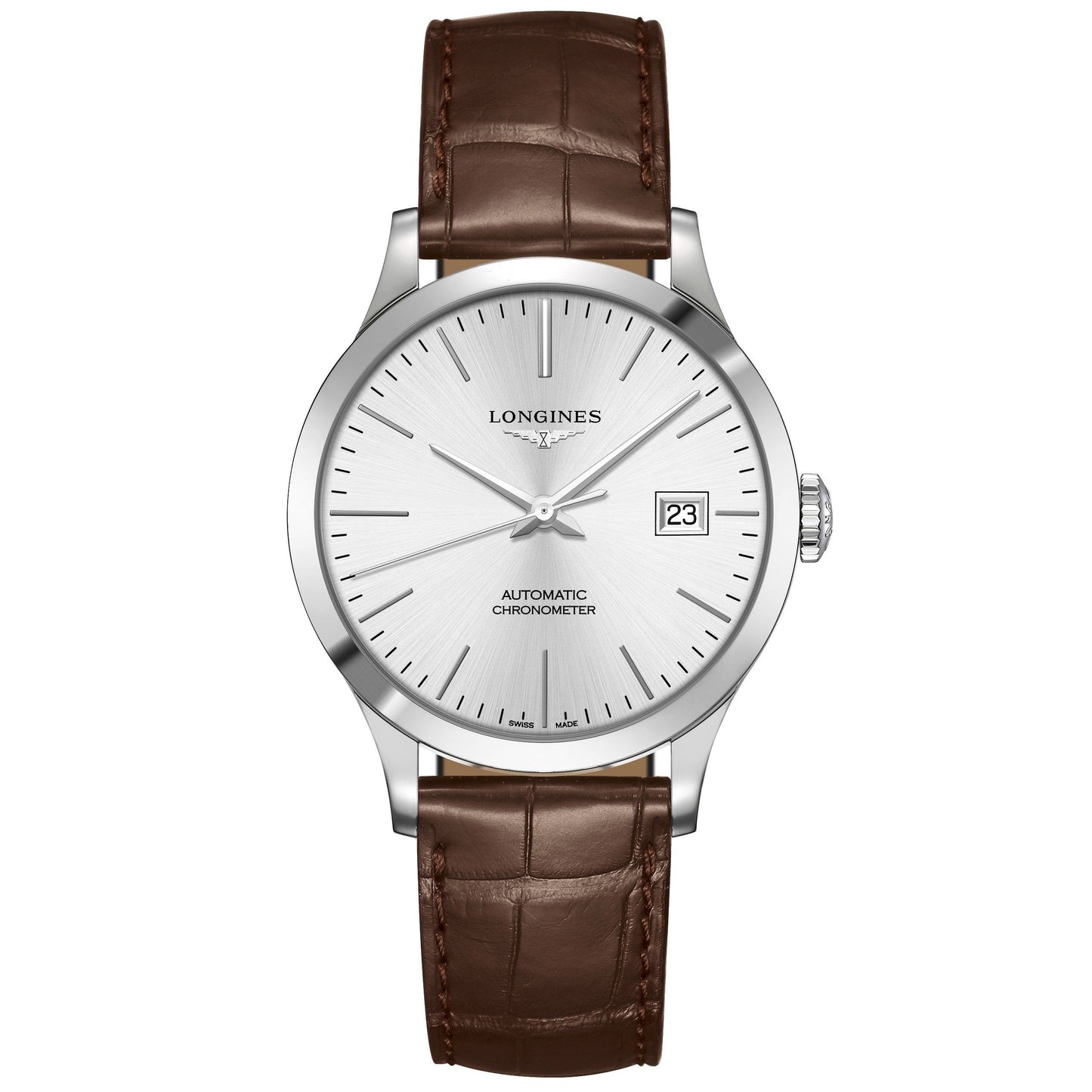 Montre homme Longines Record Collection 38,5 mm automatique en acier L2.820.4.72.2