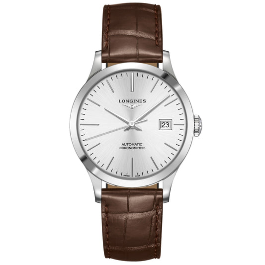 Longines orologio uomo Record collection 38,5mm automatico acciaio L2.820.4.72.2