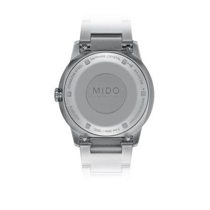 Montre Mido Commander Lady 35 mm en acier automatique avec fermoir en nacre et diamants M021.207.11.106.00