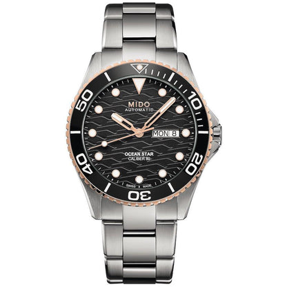 Mido montre Mido Ocean Star calibre 80 42mm noir automatique acier M042.430.21.051.00