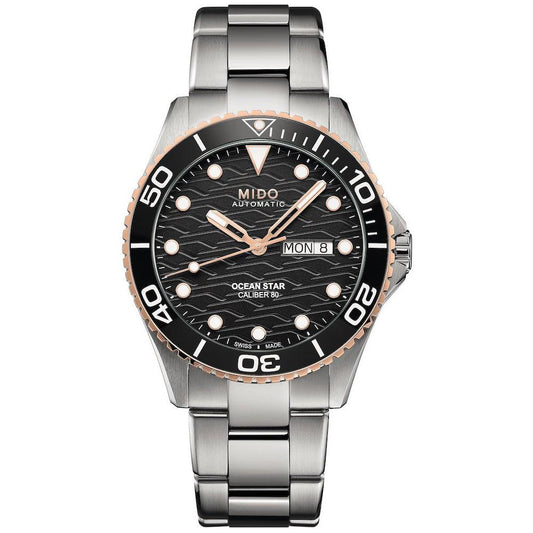 Mido montre Mido Ocean Star calibre 80 42mm noir automatique acier M042.430.21.051.00