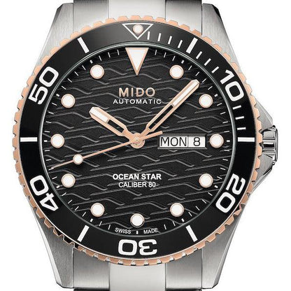 Mido montre Mido Ocean Star calibre 80 42mm noir automatique acier M042.430.21.051.00