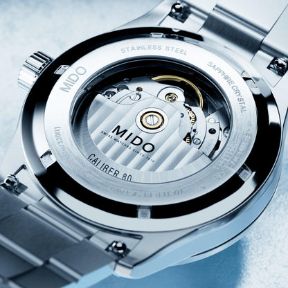 Montre Mido Multifort M Freeze 42 mm Turquoise Automatique Acier M038.430.11.041.00