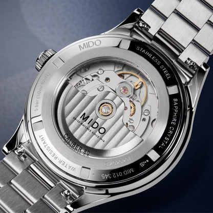 Montre Mido Multifort Powerwind 40mm bleue automatique acier M040.407.11.047.00