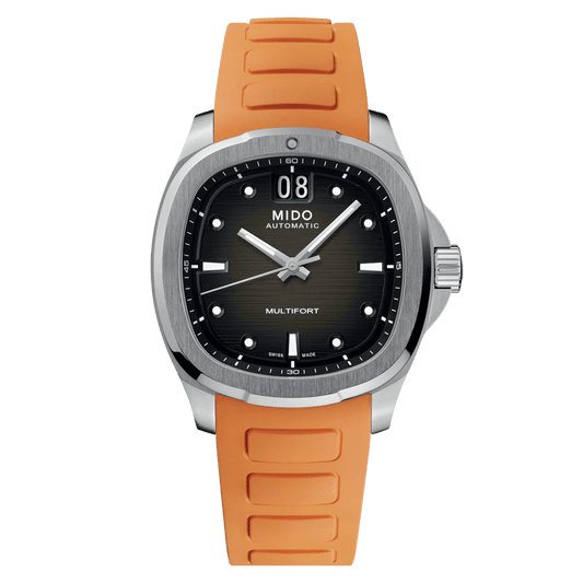 Montre Mido Multifort TV Big Date 40mm gris acier automatique M049.526.17.081.00