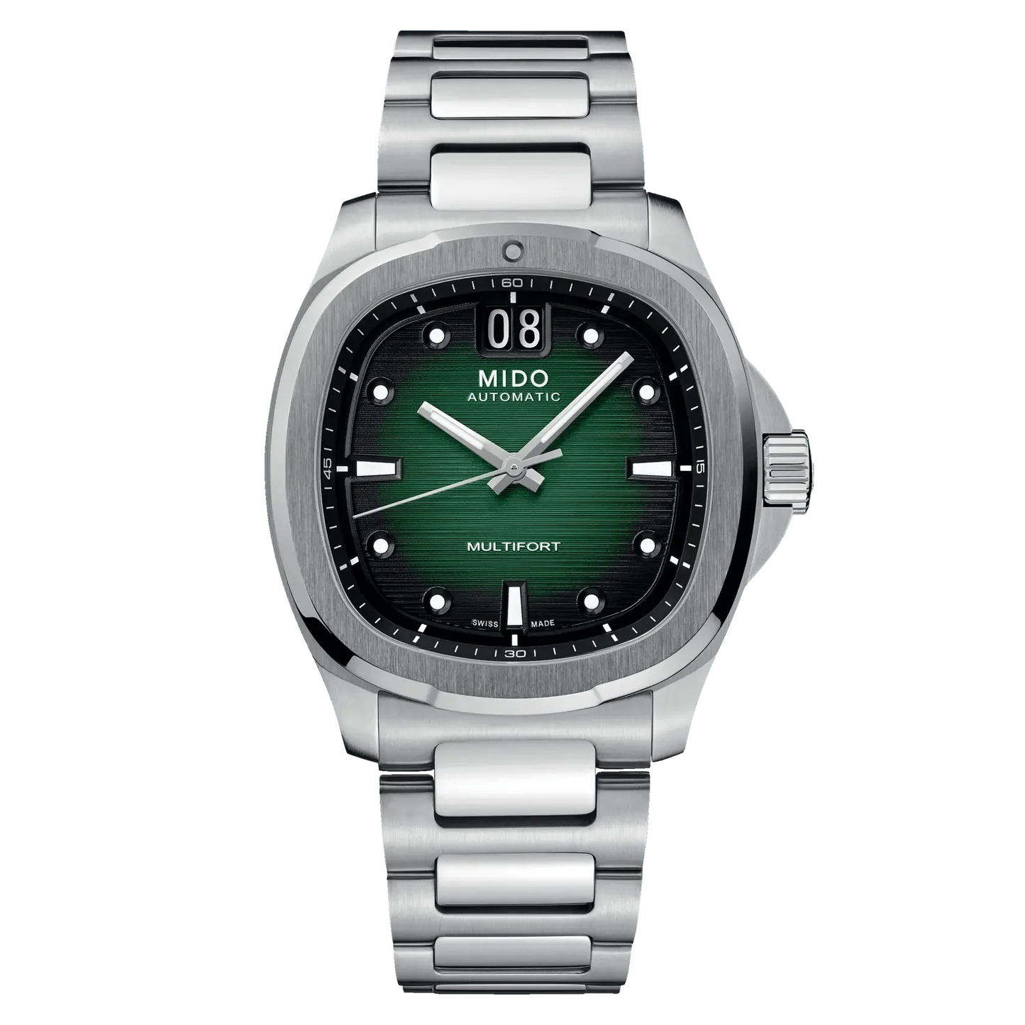 Mido montre Multifort TV Big Date 40mm vert acier automatique M049.526.11.091.00