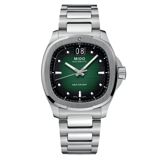 Mido montre Multifort TV Big Date 40mm vert acier automatique M049.526.11.091.00