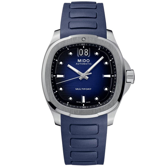 Montre Mido Multifort TV Grande Date 40x39,2mm Acier Bleu Automatique M049.526.17.041.00