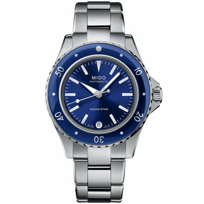 Mido montre Ocean Star 36,5mm bleu automatique acier M026.207.11.041.00