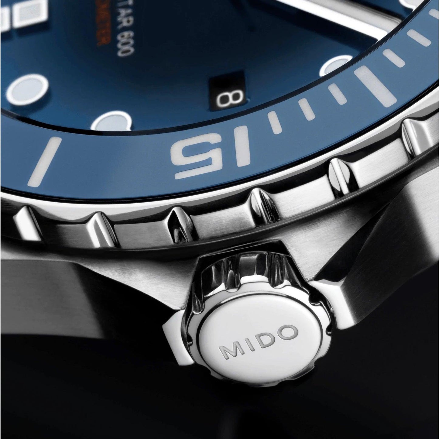 Mido montre Ocean Star 600 Chronomètre COSC 43,5mm bleu automatique acier M026.608.11.041.01