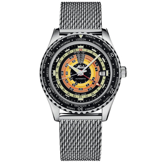Mido montre Ocean Star Decompression Worldtimer Édition Spéciale 40mm noir automatique acier M026.829.17.051.00