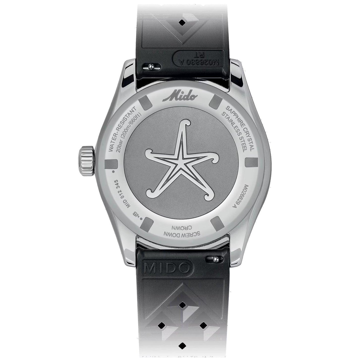 Mido montre Ocean Star Decompression Worldtimer Édition Spéciale 40mm noir automatique acier M026.829.17.051.00
