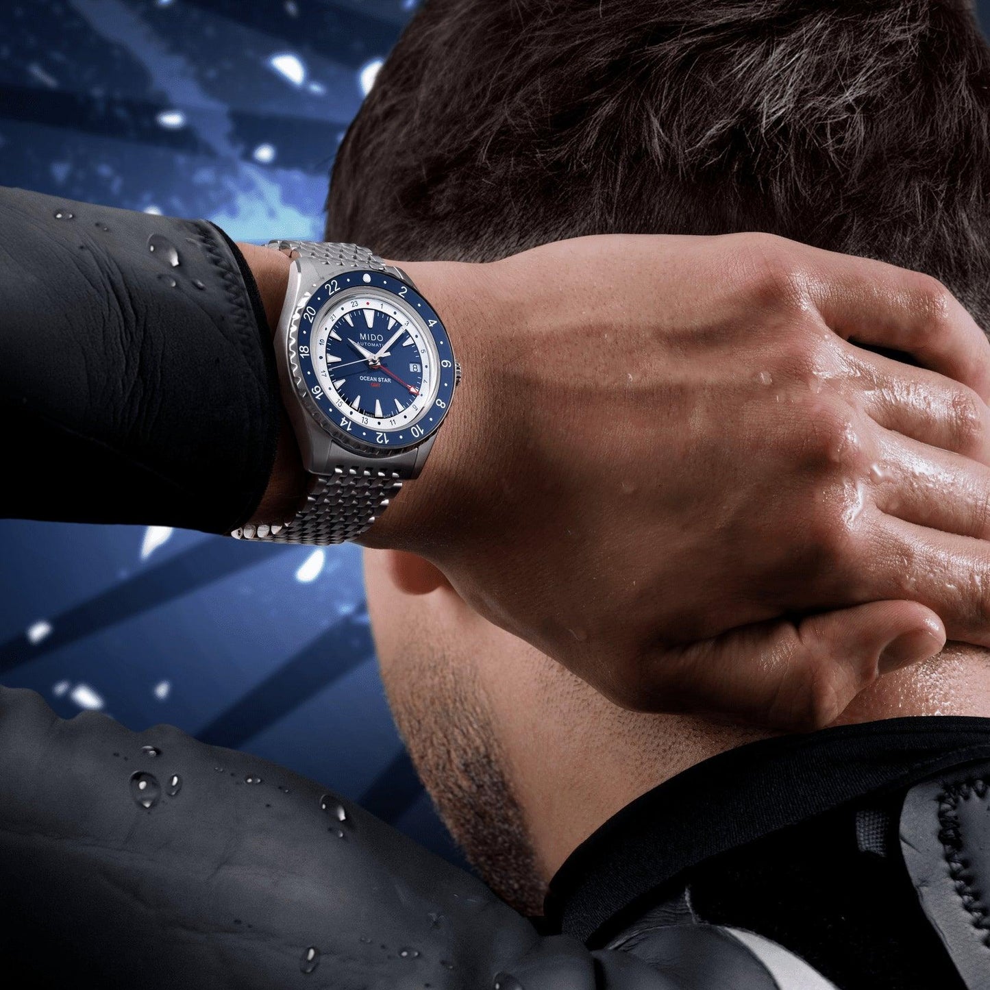 Montre Mido Ocean Star GMT Édition Spéciale 40 mm Acier Bleu Automatique M026.829.18.041.00