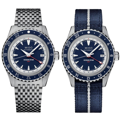 Montre Mido Ocean Star GMT Édition Spéciale 40 mm Acier Bleu Automatique M026.829.18.041.00