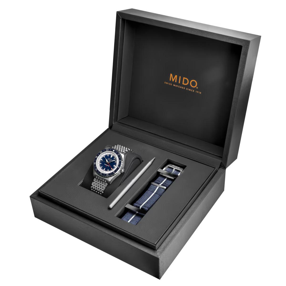 Montre Mido Ocean Star GMT Édition Spéciale 40 mm Acier Bleu Automatique M026.829.18.041.00