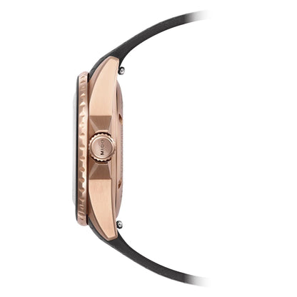 Mido montre Ocean Star Lady 36,5mm noir automatique acier finition PVD or rose M026.207.37.056.00