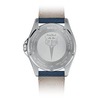 Montre Mido Ocean Star Red Bull Cliff Diving édition limitée 500pz 42mm bleu automatique acier M026.430.17.041.00