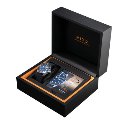 Montre Mido Ocean Star Red Bull Cliff Diving édition limitée 500pz 42mm bleu automatique acier M026.430.17.041.00