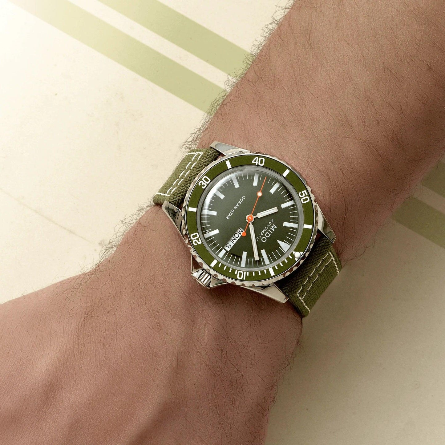 Mido montre Ocean Star Tribute 40,5mm vert automatique acier M026.830.18.091.00