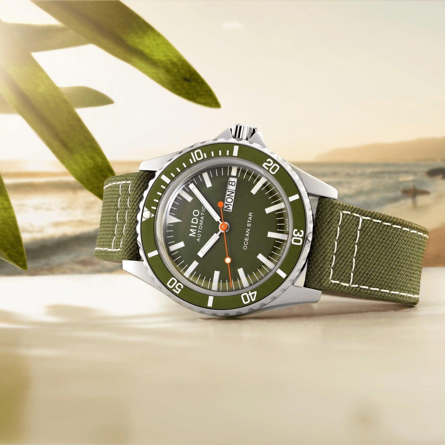 Mido montre Ocean Star Tribute 40,5mm vert automatique acier M026.830.18.091.00