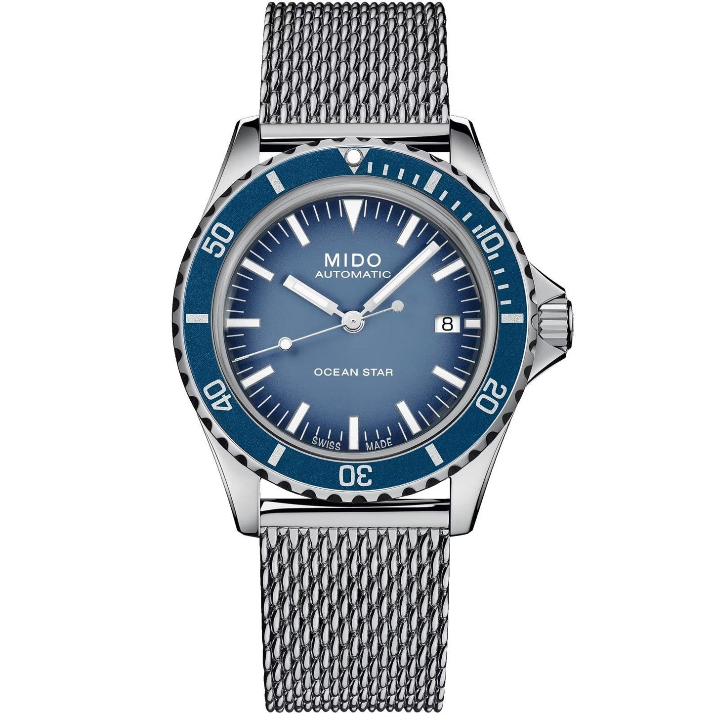 Mido montre Ocean Star Tribute Édition Spéciale 40mm bleu automatique acier M026.807.11.041.01