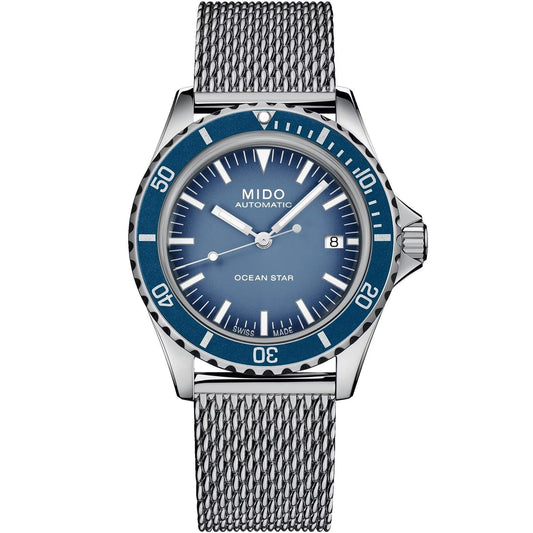 Mido montre Ocean Star Tribute Édition Spéciale 40mm bleu automatique acier M026.807.11.041.01