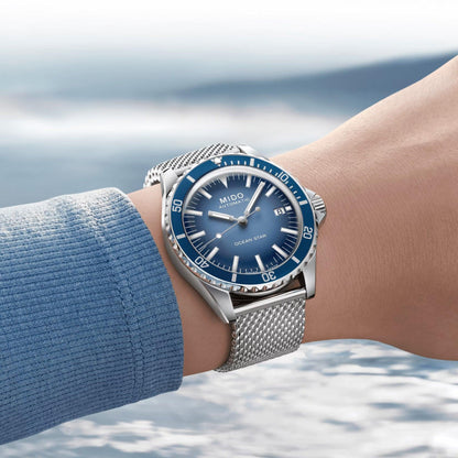 Mido montre Ocean Star Tribute Édition Spéciale 40mm bleu automatique acier M026.807.11.041.01