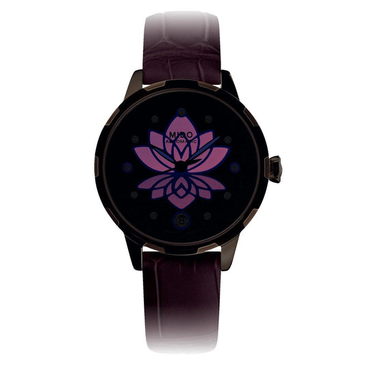 Mido montre Rainflower Night 34mm nacre diamants automatique acier finition PVD or rose M043.207.36.106.00