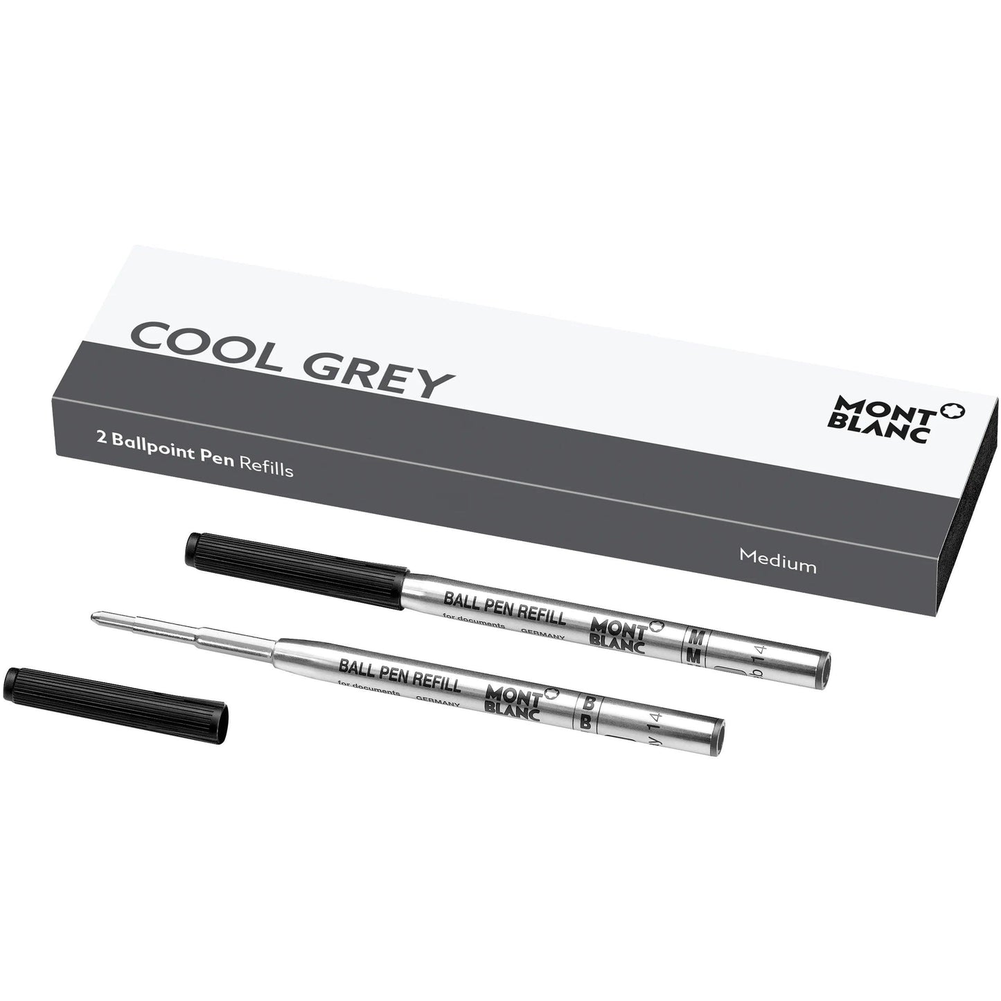 Recharges pour stylo bille Montblanc 2 (M) Gris froid 124519