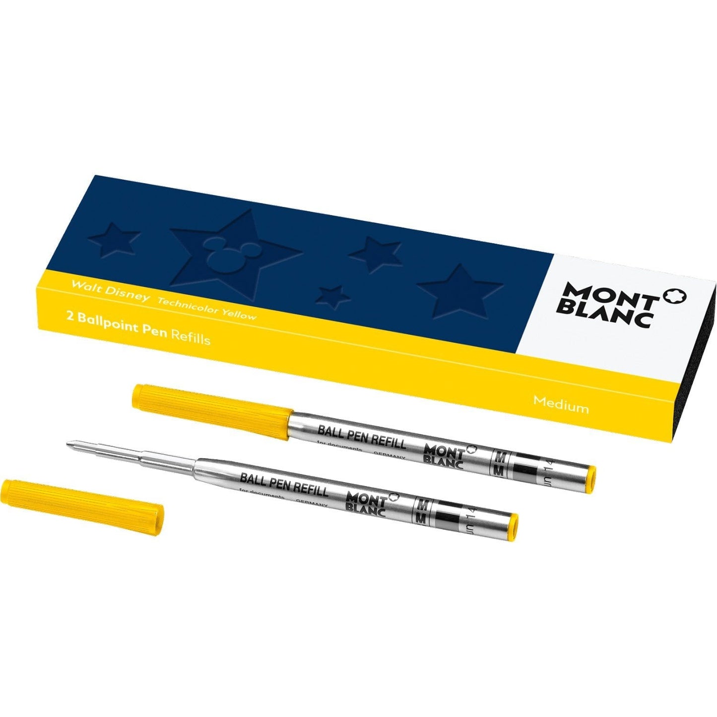 Montblanc 2 recharges pour stylo à bille (M) Great Characters Walt Disney Jaune (giallo) 119608