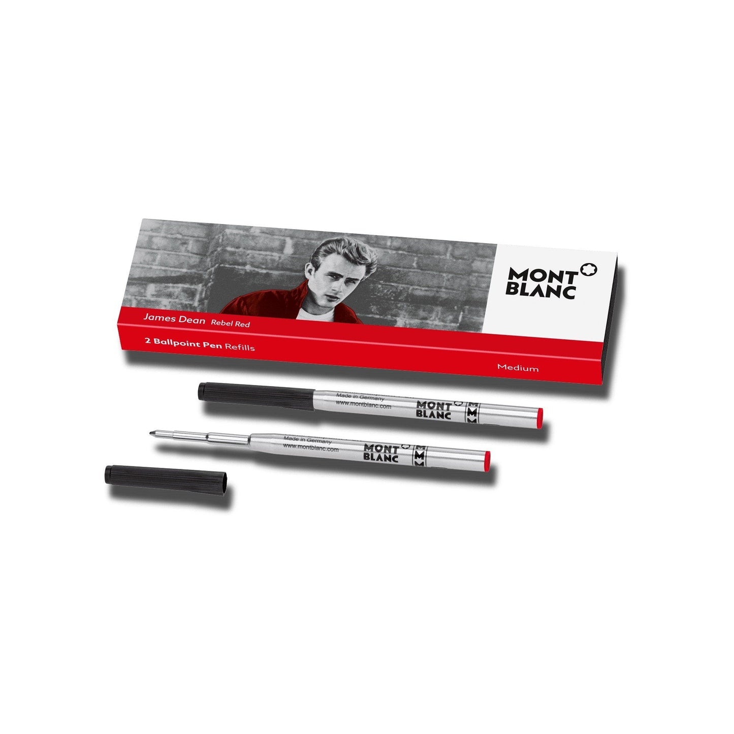 Recharges pour stylo bille Montblanc 2 (M) James Dean Rouge (rouge) 118205