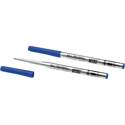 Recharges pour stylo bille Montblanc 2, bleu royal, réf. 128215