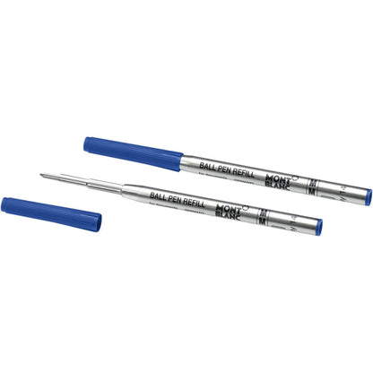 Recharges pour stylo bille Montblanc 2, taille M, bleu royal, référence 128214