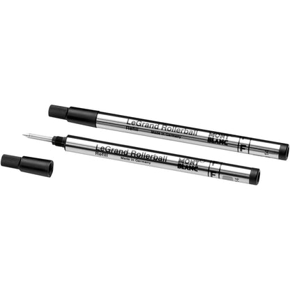 Montblanc 2 recharges pour roller LeGrand (F) Mystery Black noir 128224