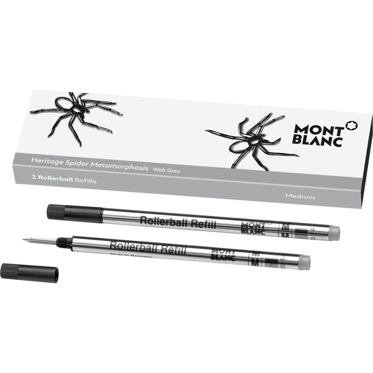 Montblanc 2 recharges pour rollerball (M) Heritage Spider Grey (gris) 118129