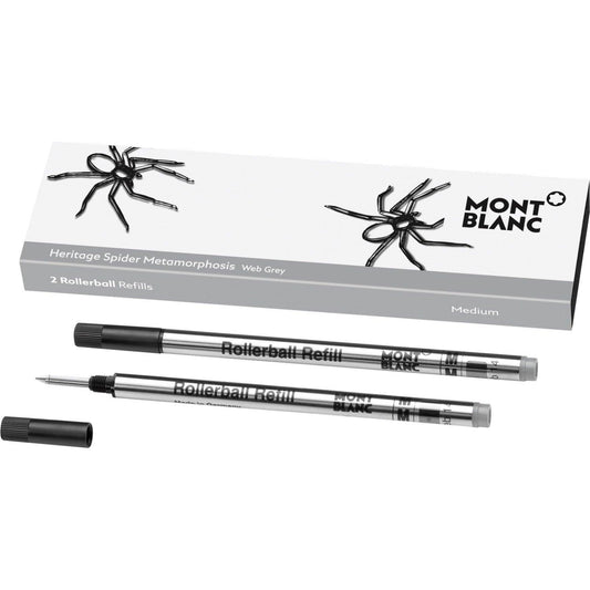 Montblanc 2 recharges pour rollerball (M) Heritage Spider Grey (gris) 118129