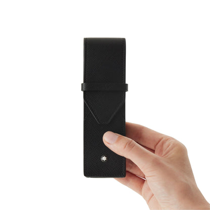 Montblanc étui pour 2 instruments d'écriture Montblanc Sartorial noir 130751