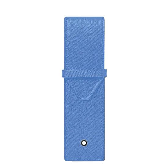 Montblanc étui pour 2 instruments d’écriture Sartorial Dusty Blue 198255