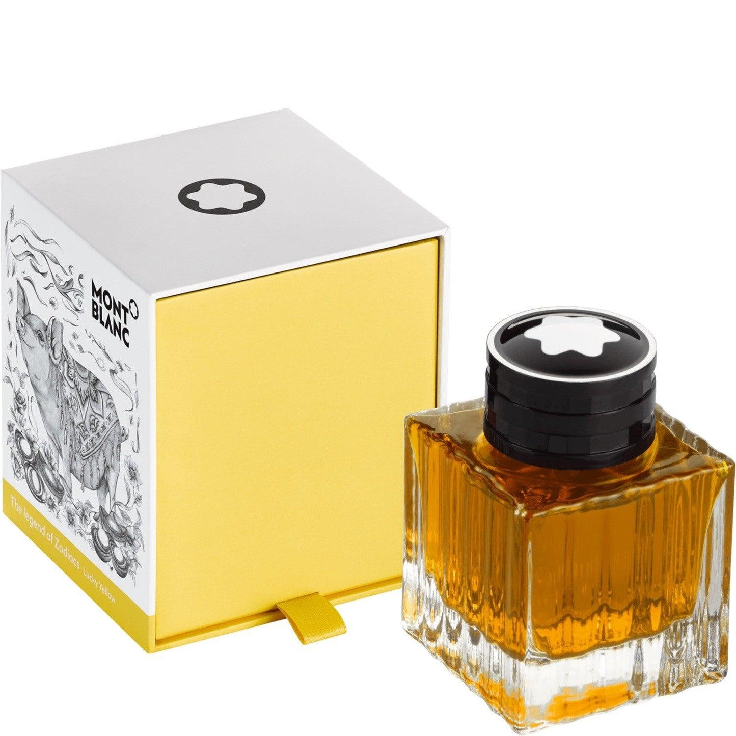 Montblanc flacon d'encre 50ml La Légende du Zodiaque le cochon jaune 118212