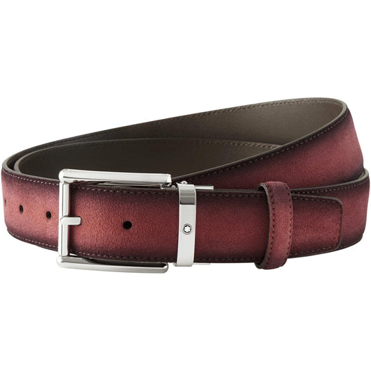 Montblanc cintura regolabile sfumato bordeaux 116723