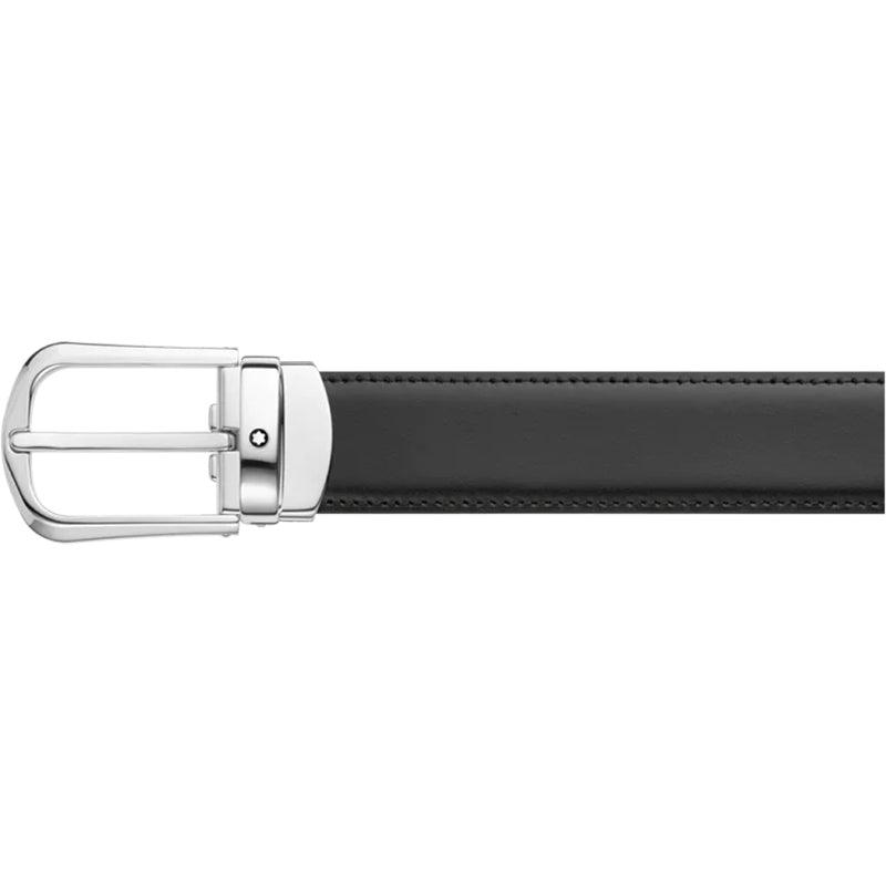 Montblanc ceinture homme élégante noire/marron 30mm réversible réglable 114412