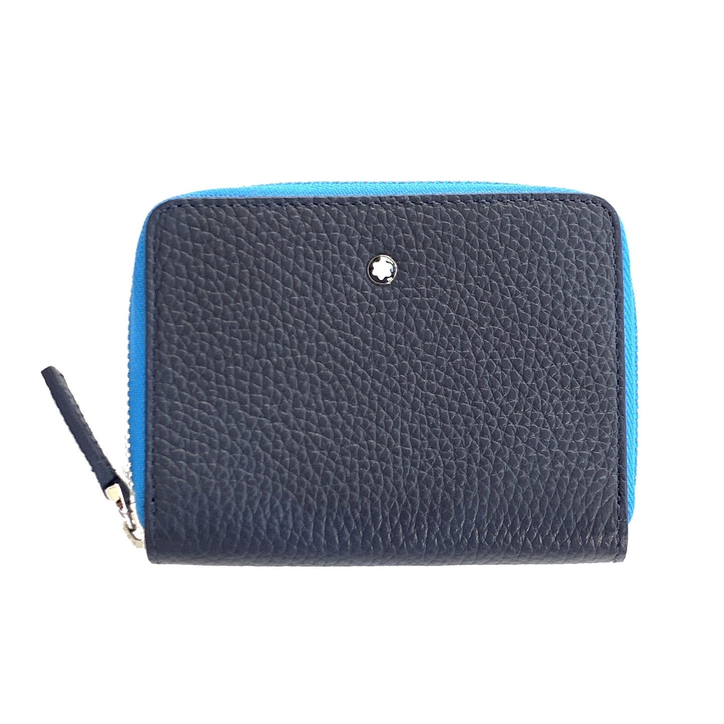 Montblanc étui accessoires pour téléphone 1 grand compartiment Meisterstück Soft Grain bleu ciel 124126