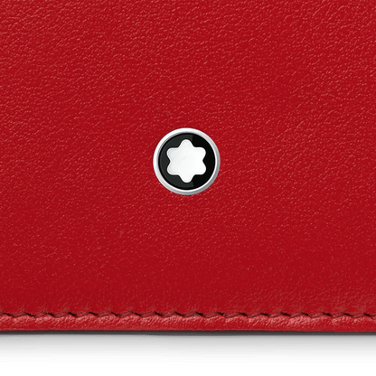 Étui Montblanc Meisterstück 8cc avec poche en rouge 129688