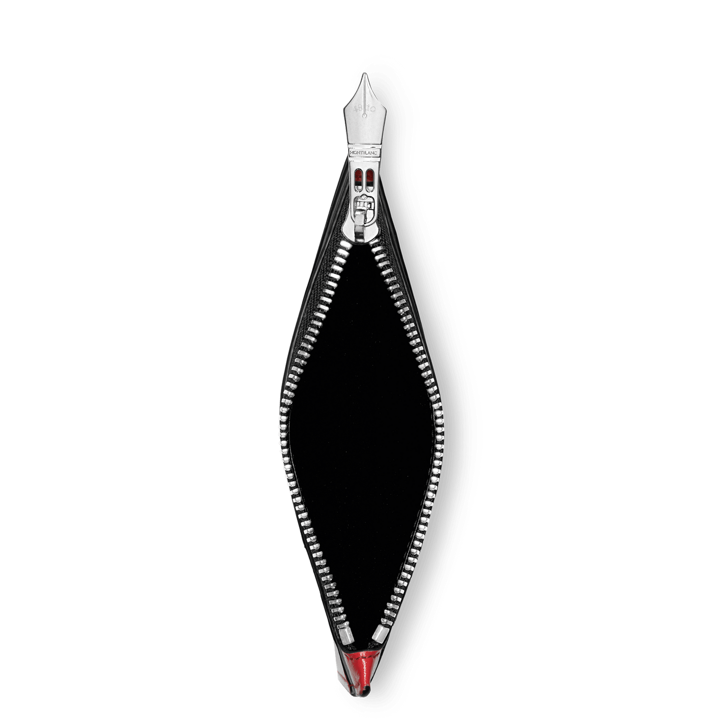 Étui Montblanc Meisterstück 8cc avec poche en rouge 129688